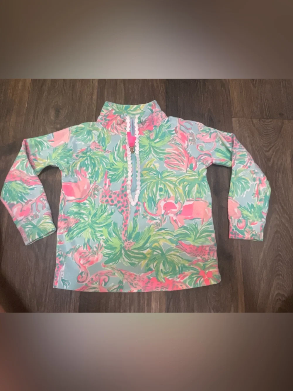 Lilly Pulitzer Girls Skipper Popover Sz S 4-5